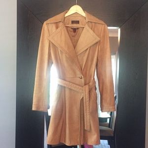 Genuine leather ladies 3/4 length jacket